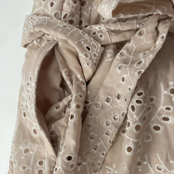 NWT Sam Edelman Embroidered Eyelet Lace Mini Dress Puff Sleeve Size 16 READ! - Picture 13 of 13